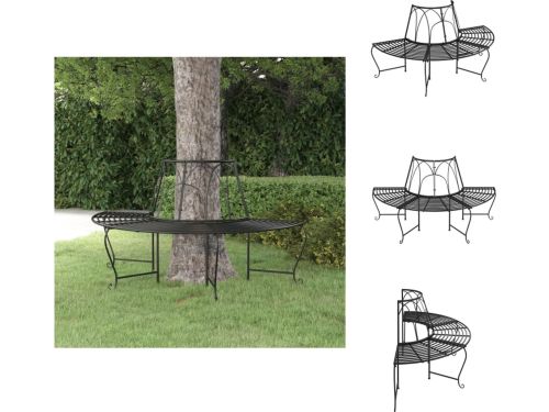 vidaXL Boombank - Metalen Halfrond - 159 x 78.5 x