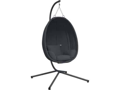vidaXL Hangstoel met standaard antraciet Hangstoel - Tuinstoel - Buitenstoel