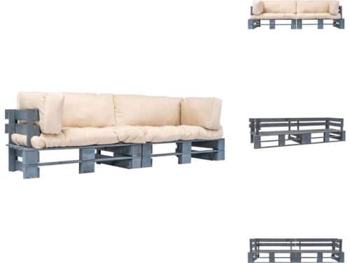 vidaXL Pallet Bankenset - Pallet Bankensets - Bankstel - Bankstellen