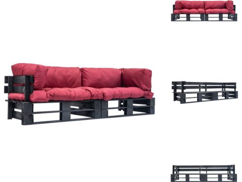 vidaXL Pallet Bankenset - Tuinmeubelset - 220 x 66 x