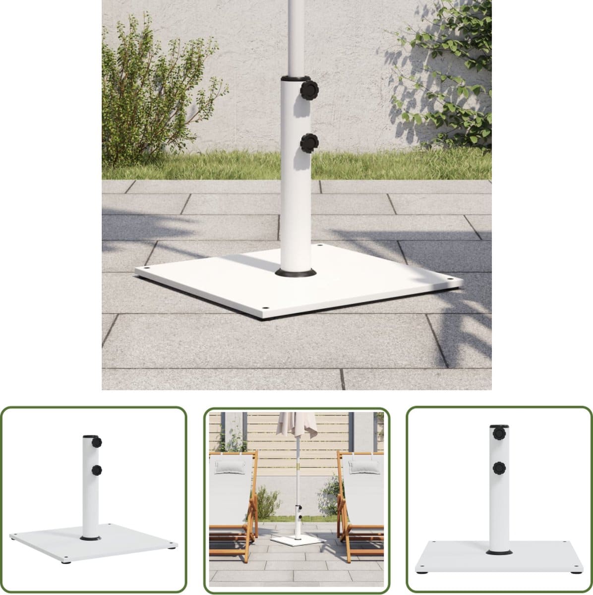 vidaxl parasolbasis parasolvoet parasolvoet voor stokken van Ø32/38/48
