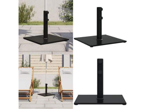 vidaXL Parasolvoet voor stokken van Ø32/38/48 mm 17 kg vierkant