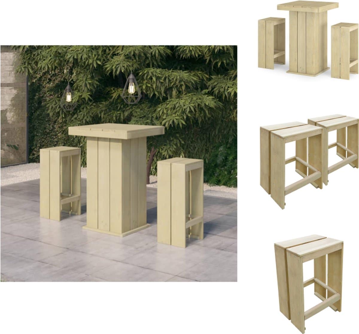 vidaxl tuinbarset tuinbarsets barset terras barset