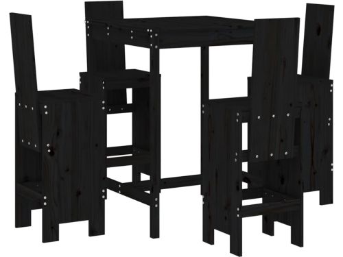 vidaXL Tuinbarset - Tuinbarsets - Tuinset - Eethoek - 5-delige