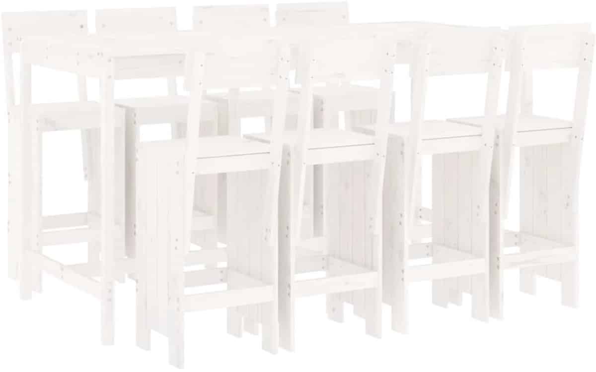 vidaxl tuinbarset tuinbarsets tuinset eethoek 9 delige