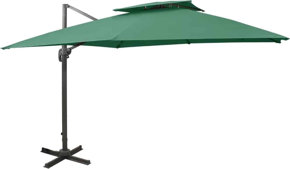 vidaxl tuinset zweefparasol zweefparasol met dubbel dak 300×300