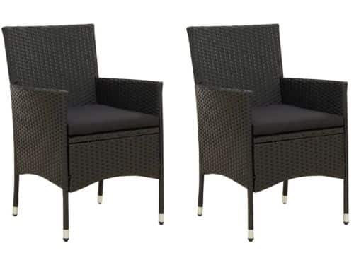 vidaXL - Tuinstoelen - 2 - st - met