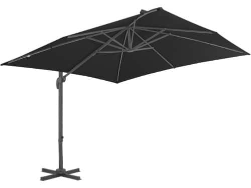 vidaXL Zweefparasol 300x300 cm Antraciet Hangende Parasol - Parasol