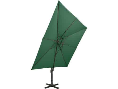 vidaXL Zweefparasol - Dubbel Dak - 300x300 cm - Groen