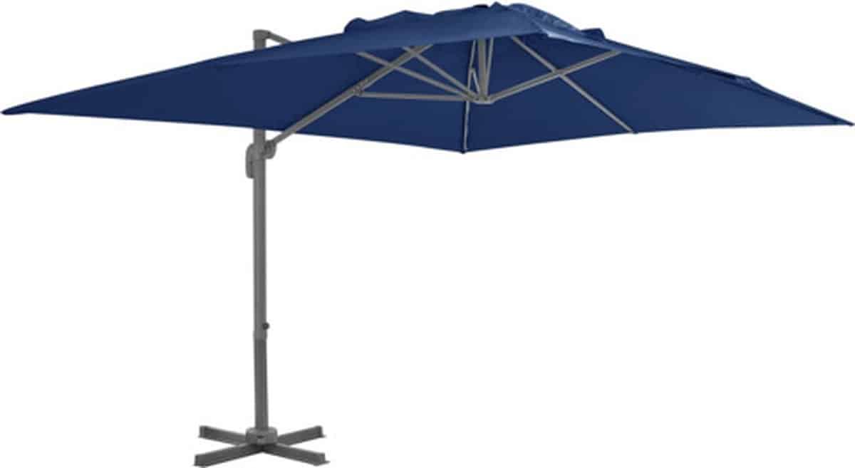 vidaxl zweefparasol met aluminium paal