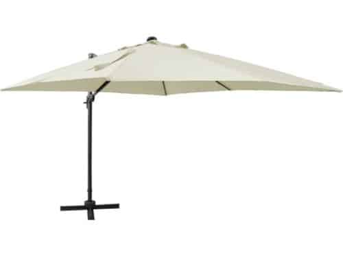 vidaXL - Zweefparasol - met - paal - en