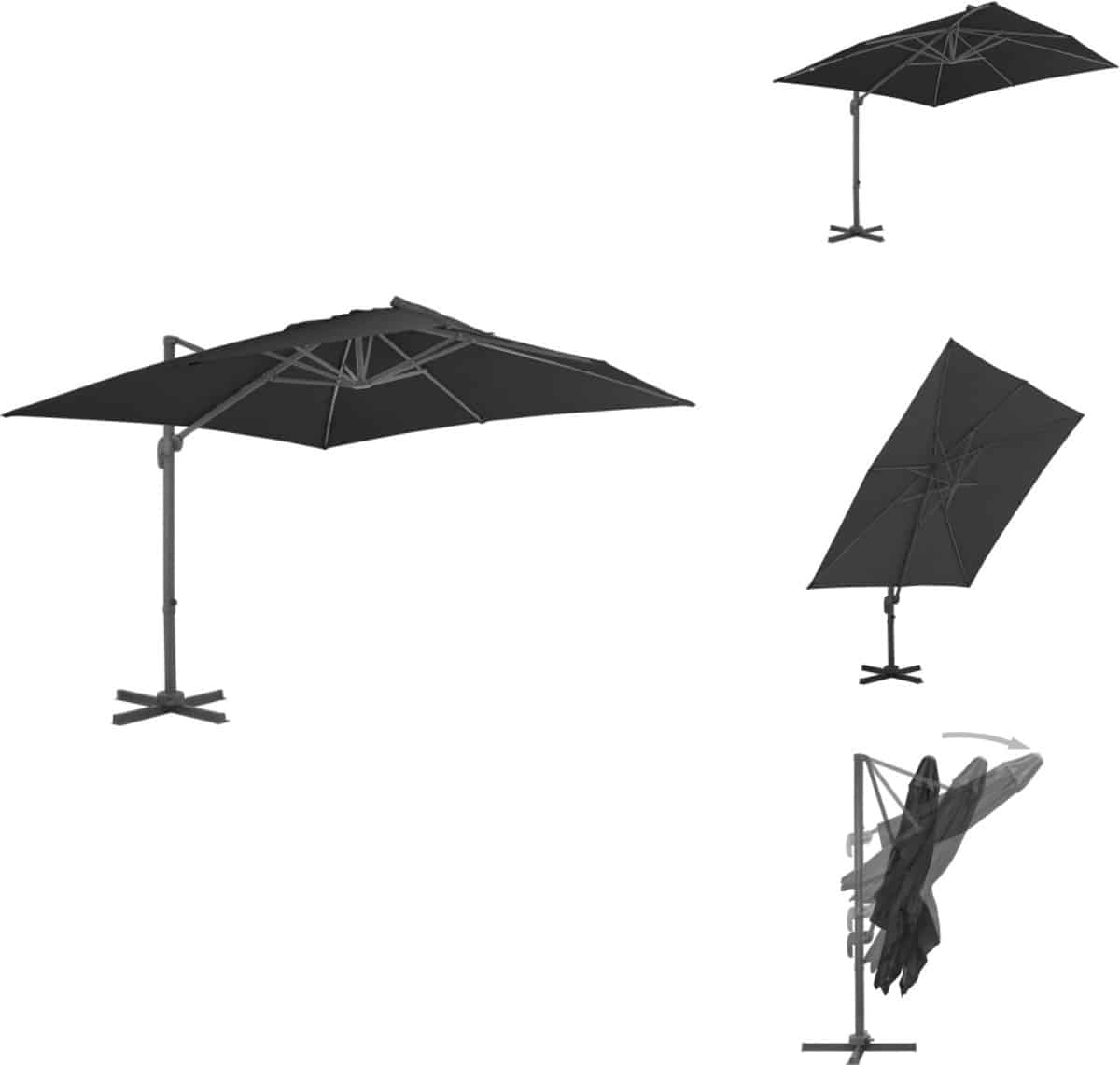 vidaxl zweefparasol zweefparasols parasol tuinparasol zweefparasol