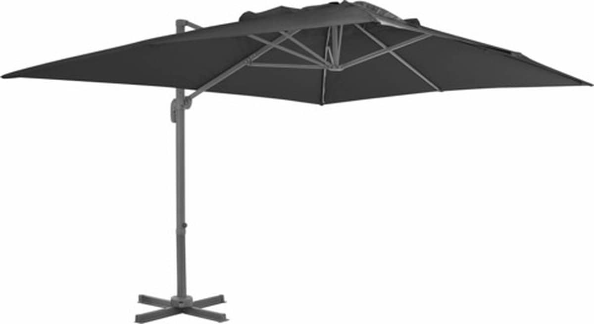 vidaxl zwevende parasol met aluminium