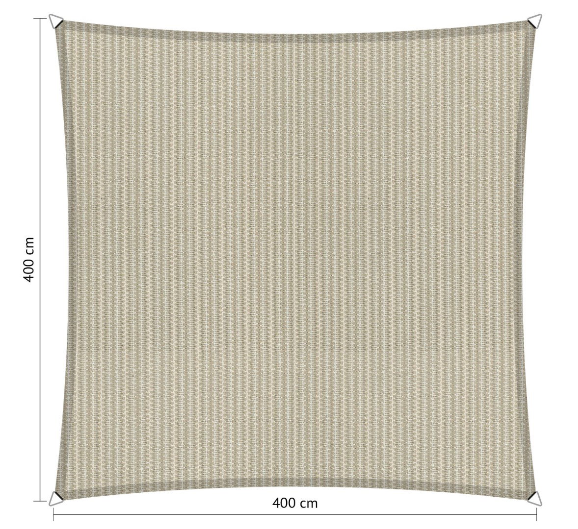 vierkant schaduwdoek 4,00×4,00 m sahara sand shadow comfort shadow comfort
