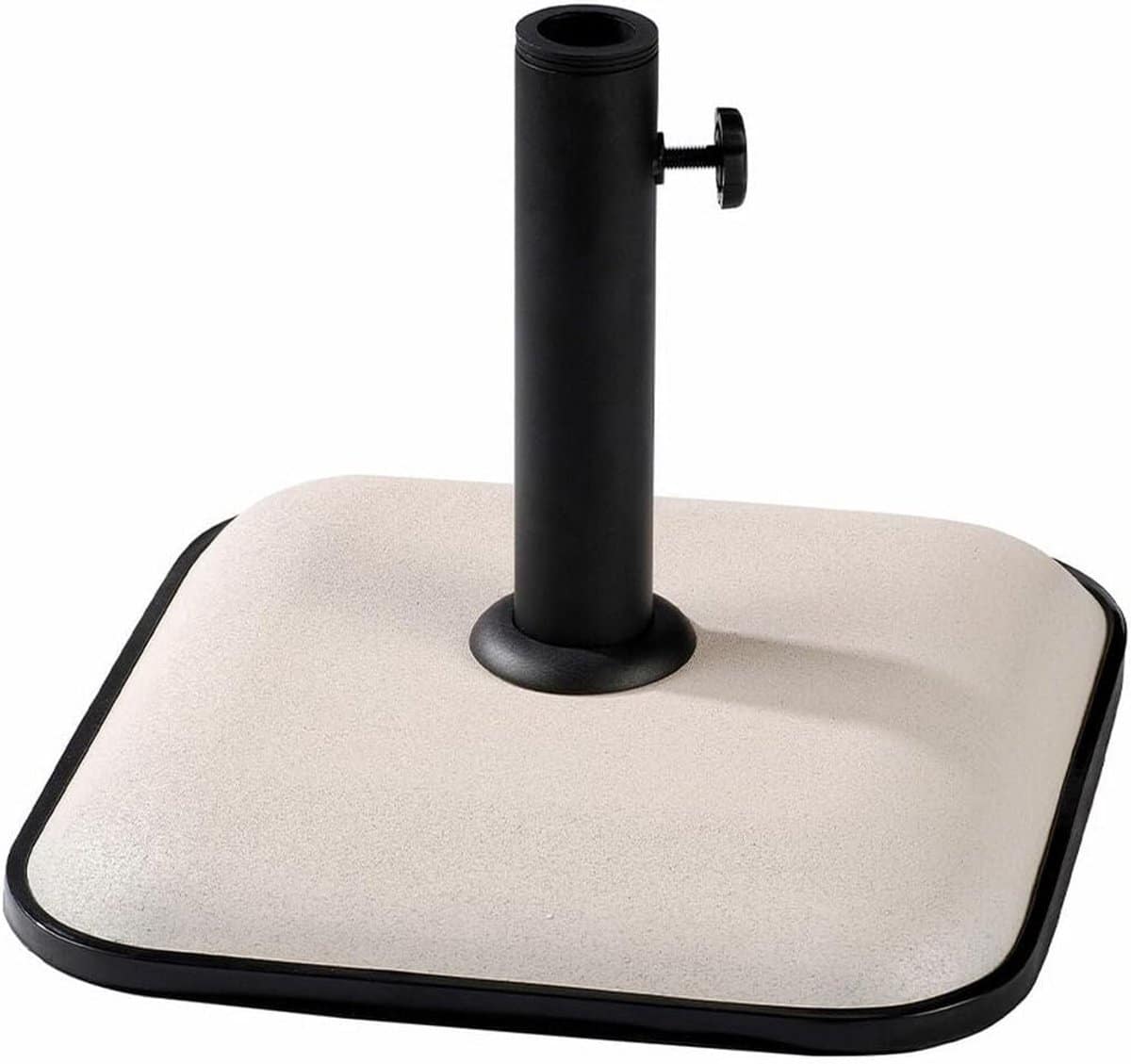 vierkante parasolvoet cement wit 11kg voor tuin en terras