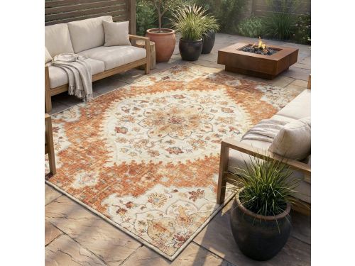 Vintage buitenkleed - Santo Mandala Terra - 160x230cm