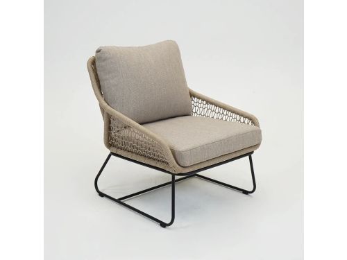 Vita Emilia lounge stoel bruin