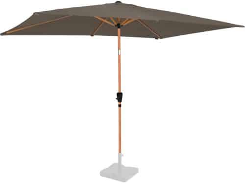 VONROC Premium Stokparasol Rapallo 200x300cm - Incl. beschermhoes - Rechthoekige