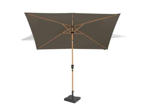 VONROC Premium Stokparasol Rapallo 200x300cm - Incl. parasolvoet & beschermhoes