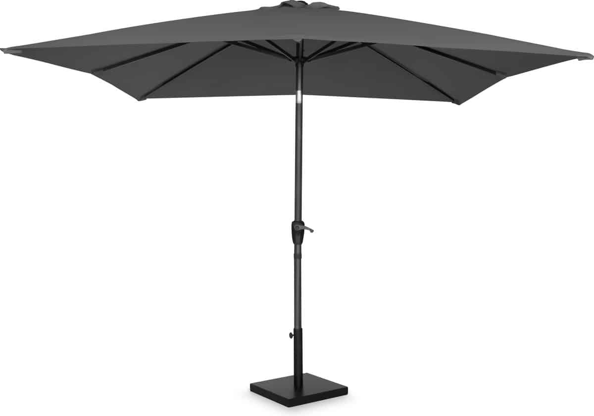 vonroc premium stokparasol rosolina 280x280cm incl. parasolvoet & beschermhoes