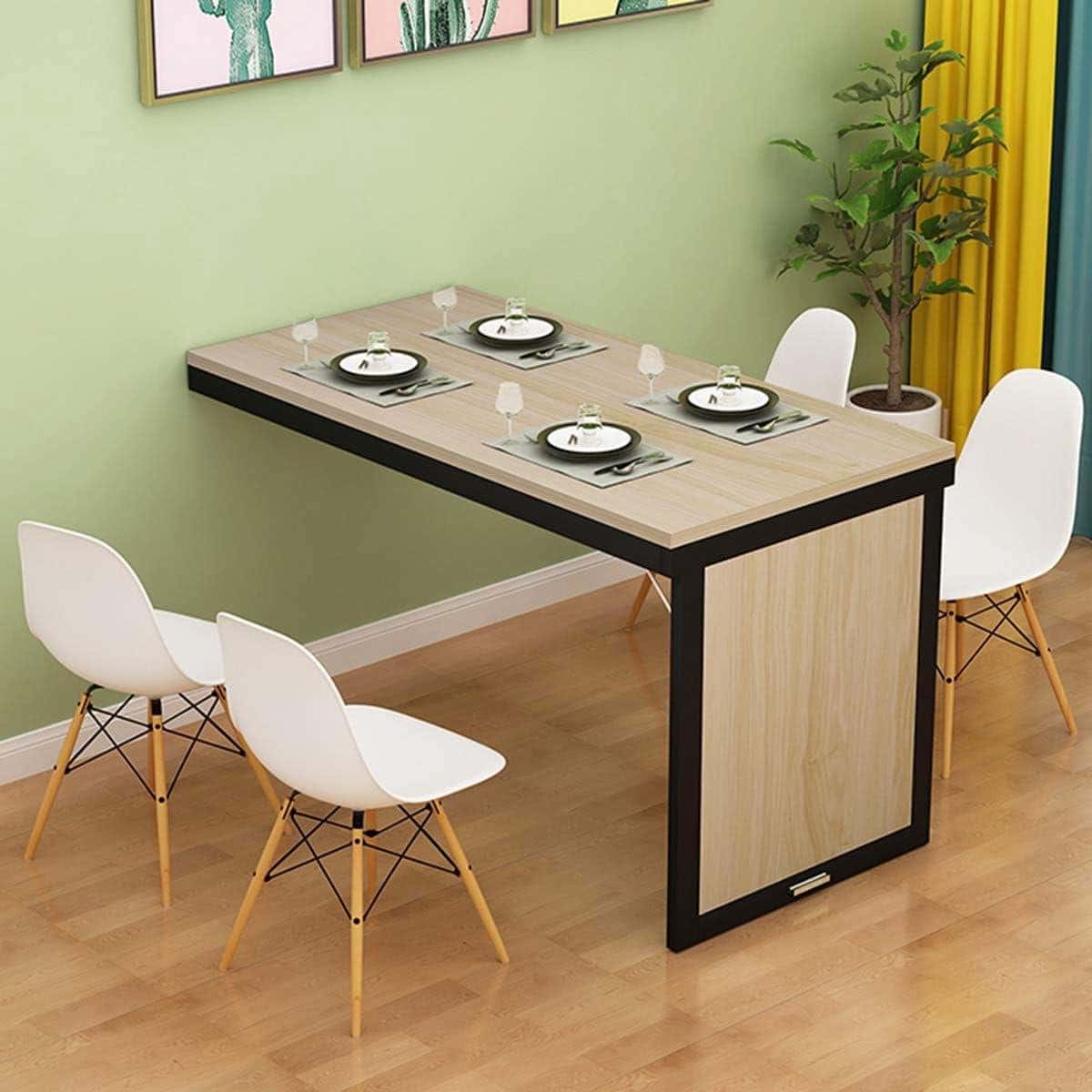 vouwbare eettafel wandtafel bartafel ruimte besparen opklapbaar