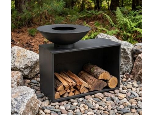 Vuurschaal tafel Ø80 cm - Arqam IndustrialFire Onyx vuurtafel met