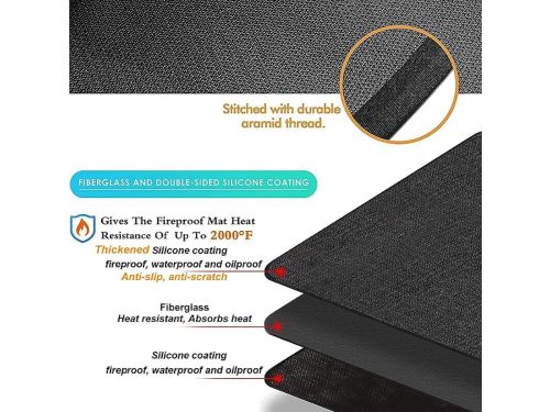 Vuurvaste Mat - Hittebestendige Haardmat - Open Haard - Bescherming