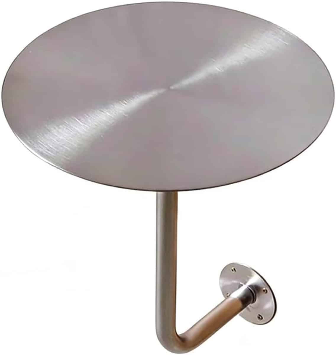 wand eettafel kleine klaptafel ruimte besparen roestvrijstalen