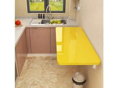 Wandmontage Tafel - Klaptafel Hout - Ruimte Besparen - Stabiele