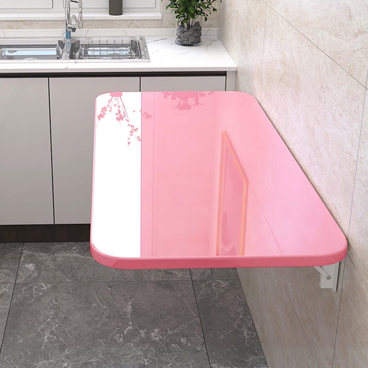 wandmontage tafel klaptafel hout ruimtebesparend werken stabiel