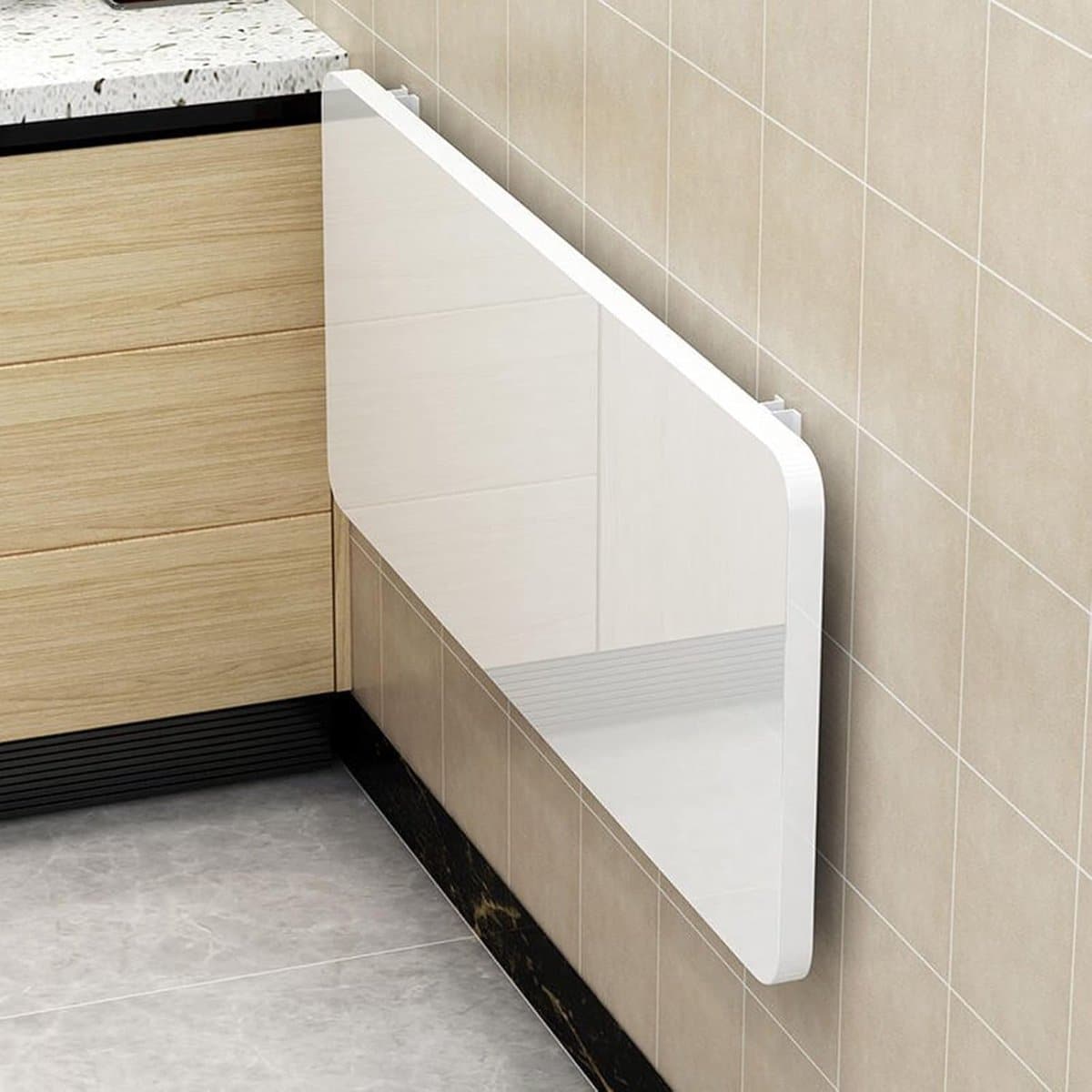 wandmontage tafel klaptafel hout ruimtebesparend werken stabiele