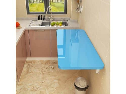 Wandmontage Tafel - Klaptafel Hout - Ruimtebesparend Werken - Stabiele