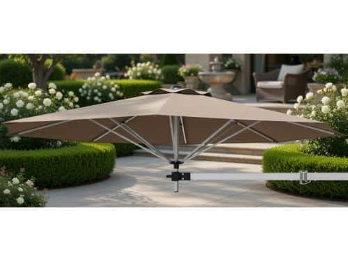 Wandparasol Ø 250 cm - Luxe Zweefparasol Balkon & Terras