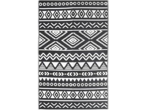 Waterdicht Buitenkleed 190 x 290 cm Zwart Tuinkleed Polypropyleen voor