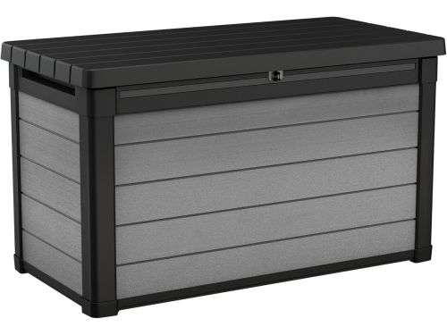 Waterdichte Kussenbox 380L Grijs - Tuinopslagbank met Zitfunctie