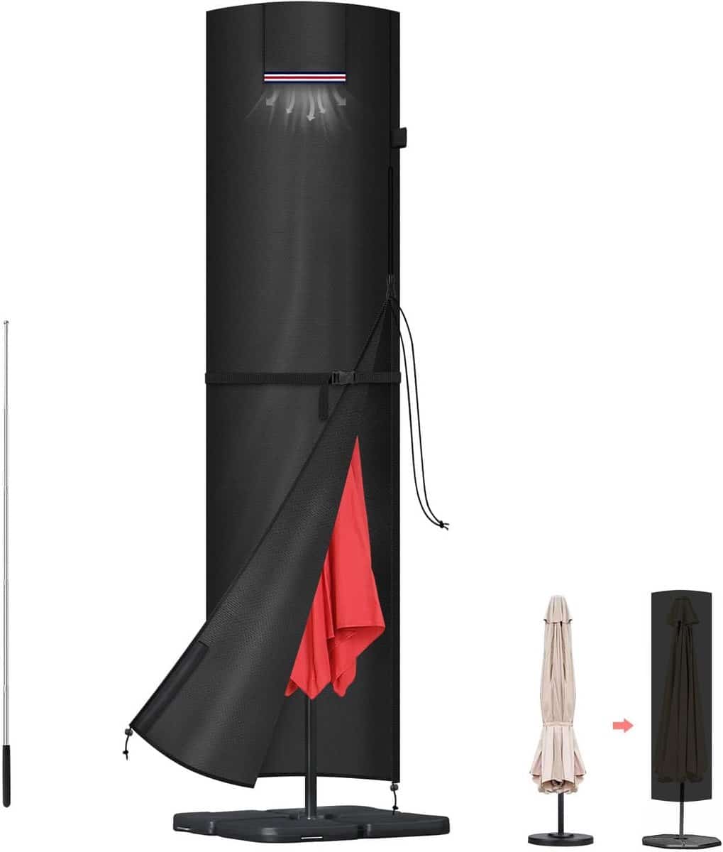 waterdichte parasolhoes beschermhoes voor parasol Ø 3 5 m