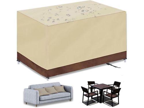 Waterdichte Rechthoekige Tuinmeubelhoes 420D Oxford - UV- & Windbestendig Buitenkleed