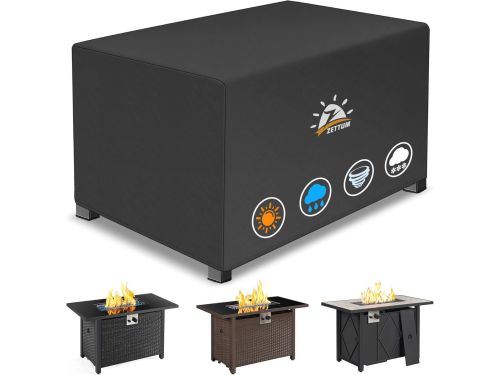 Waterdichte rechthoekige vuurtafelhoes - 117 cm