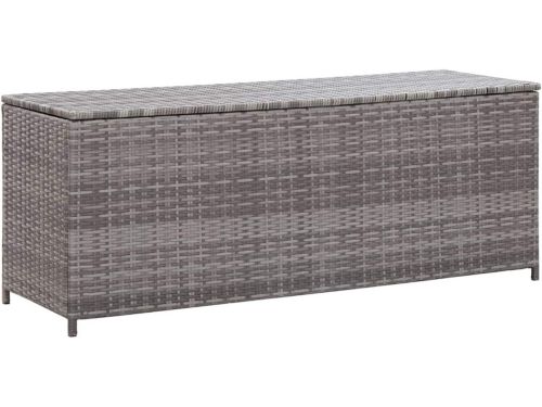 Waterdichte Tuin Opbergbox Grijs 120x50x60 cm - Poly Rotan Buiten