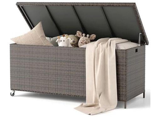 Waterdichte Tuinbox 480 Liter - Opbergdoos voor Buiten met Wielen