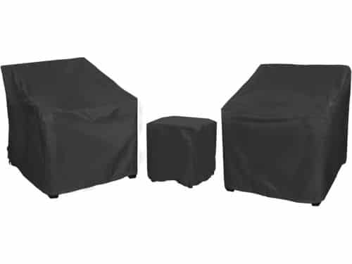 Waterdichte Tuinmeubelhoezen voor 3-delige Bistroset, Set voor 2 Stoelen en