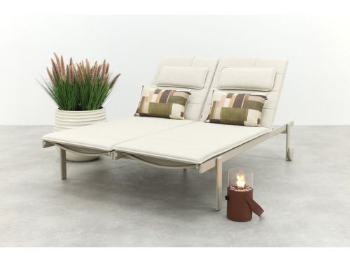 Wave 2-persoons ligbed - Mokka