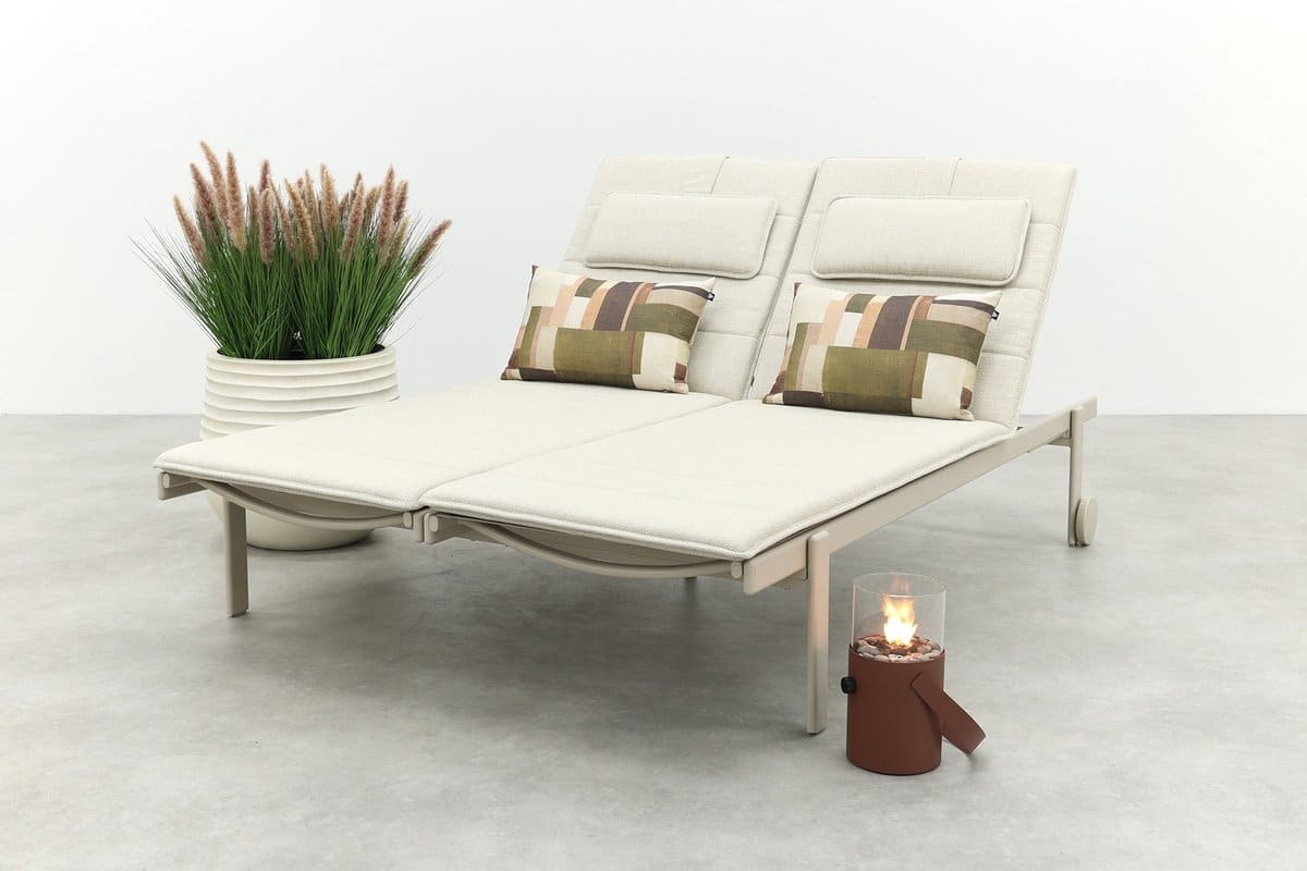 wave 2 persoons ligbed mokka