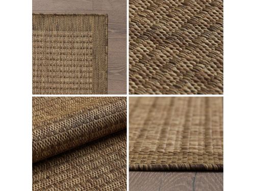 Weerbestendig Buitenkarpet Plat Geweven 140 x 200cm voor Tuin en