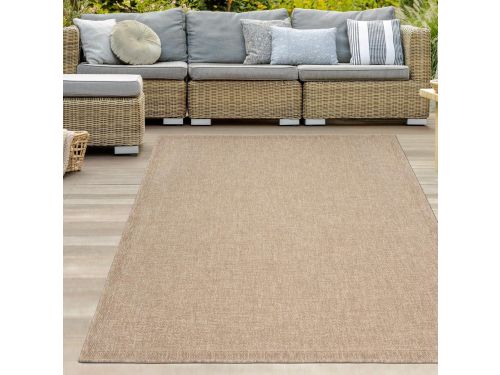 Weerbestendig buitenkleed in sisal-look - Beige/Naturel - 140 x 200