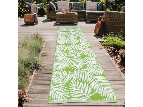 Weerbestendig Buitenkleed Loper 90x300 cm met Tropisch Palm Design