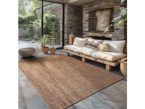 Weerbestendig Buitenkleed Platt Geweven Sisal Look Tuin en Balkon Tapijt