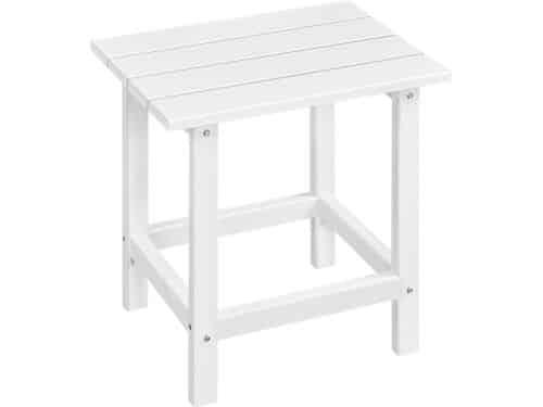 Weerbestendige Bijzettafel voor Tuin en Buiten - Wit