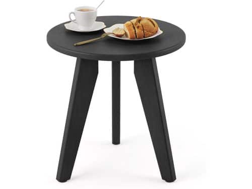 Weerbestendige Buitentafel - Kleine Ronde Bijzettafel voor Terras en Veranda