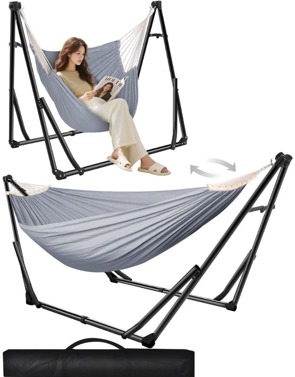 white label® hangmat met standaard hangstoel inklapbaar